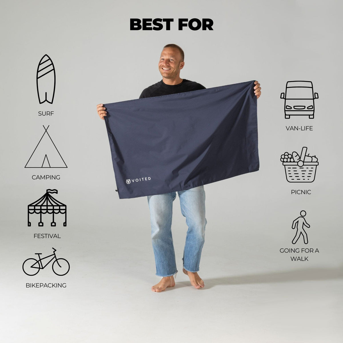 VOITED Pocket Dry Mat - Graphite Accessories VOITED 