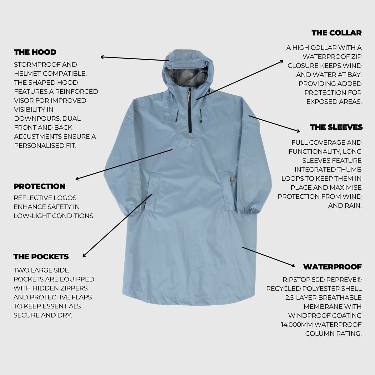 VOITED Rain Poncho 2.0 - Mountain Spring VOITED 