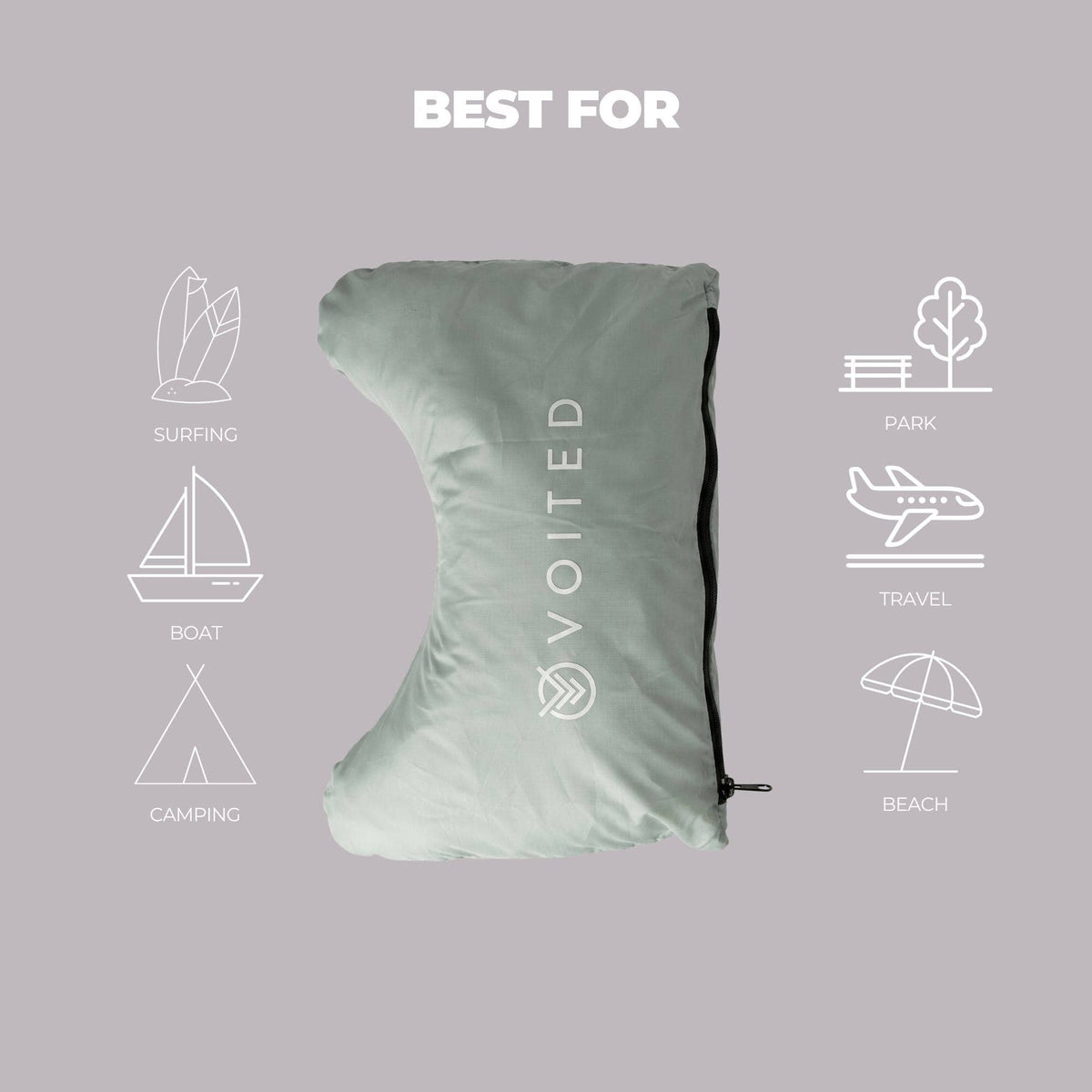 VOITED Beach Towel - Eucalyptus Accessories VOITED 