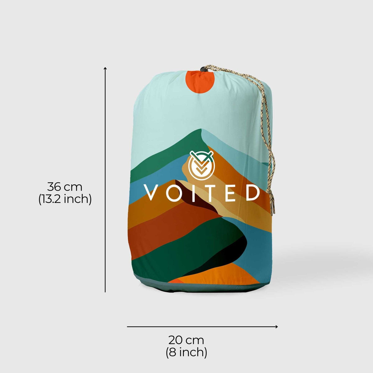 VOITED CloudTouch® Indoor/Outdoor Camping Blanket - Blue Mountain Blankets VOITED 