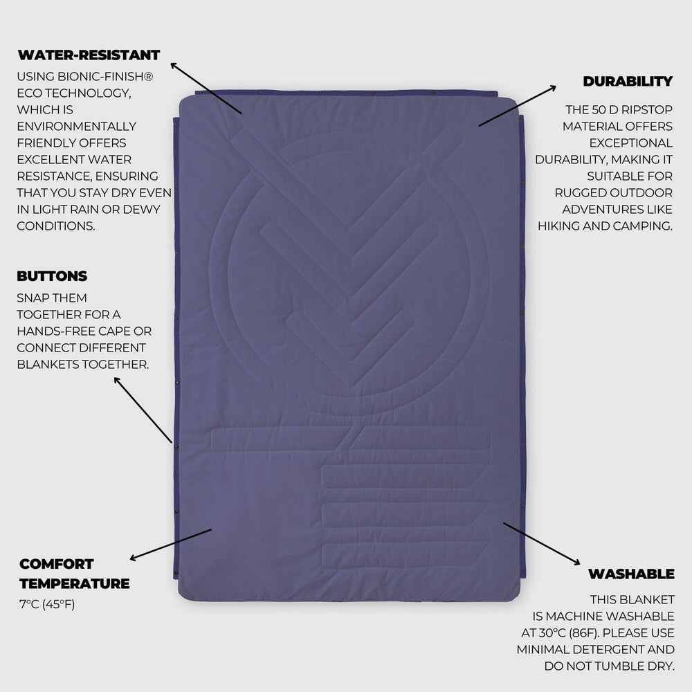 VOITED CloudTouch® Indoor/Outdoor Camping Blanket - Future Dusk