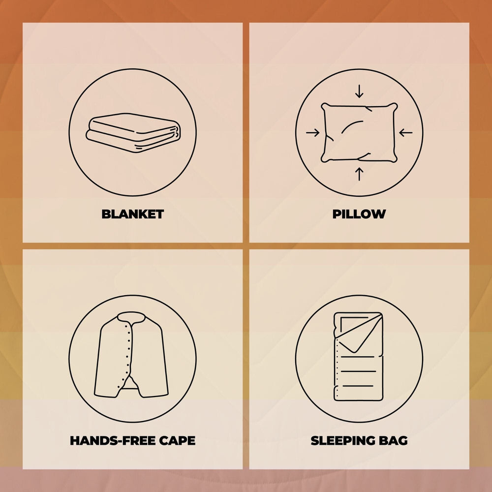 VOITED CloudTouch® Indoor/Outdoor Camping Blanket - Golden Drift