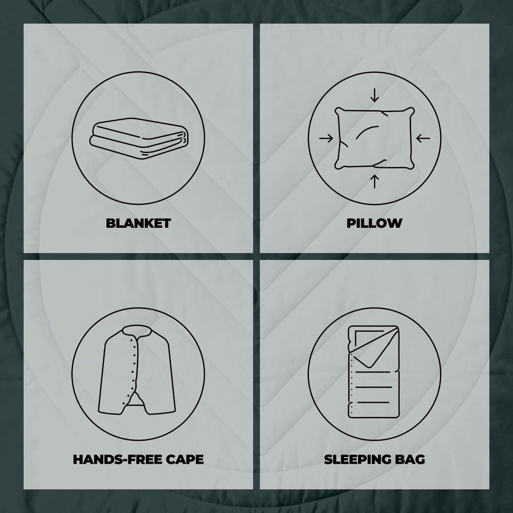 VOITED CloudTouch® Indoor/Outdoor Camping Blanket - Green Gables