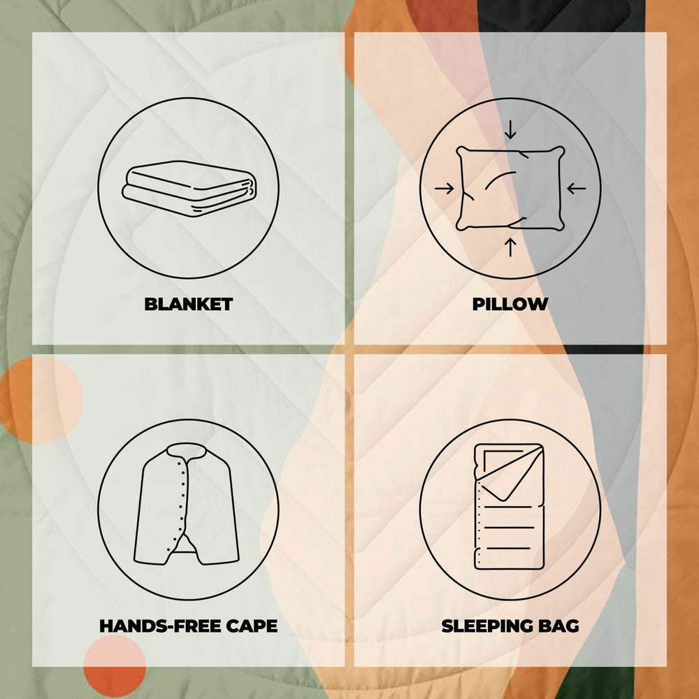 
Couverture de camping VOITED CloudTouch® intérieur/extérieur - Jasper / Vert Arbre
