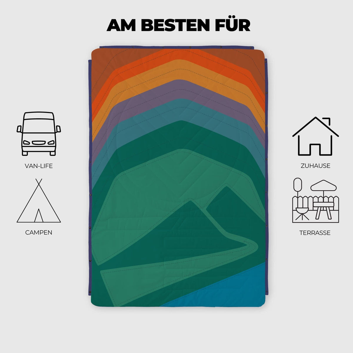 VOITED CloudTouch® Indoor/Outdoor Camping Blanket - Kompanja VOITED 