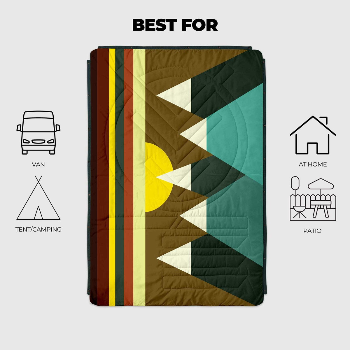 VOITED CloudTouch® Indoor/Outdoor Camping Blanket - Monadnock Blankets VOITED 