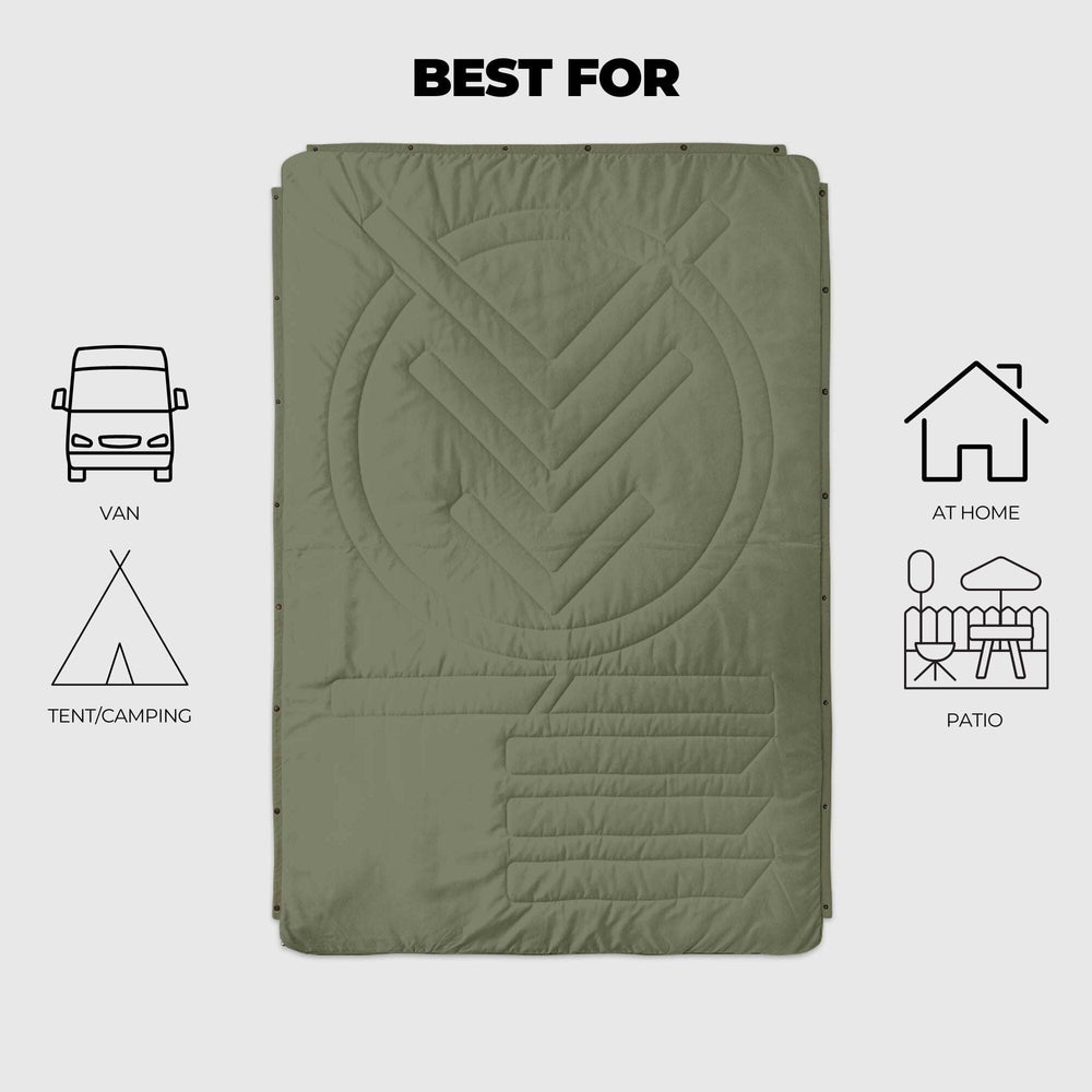
Couverture de camping VOITED CloudTouch® intérieur/extérieur - Olive
