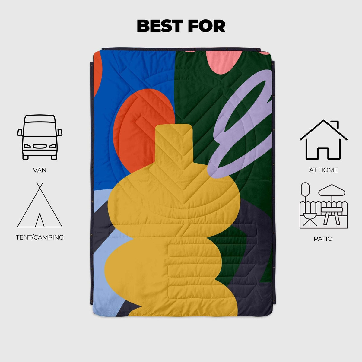 VOITED CloudTouch® Indoor/Outdoor Camping Blanket - Out The Window Blankets VOITED 