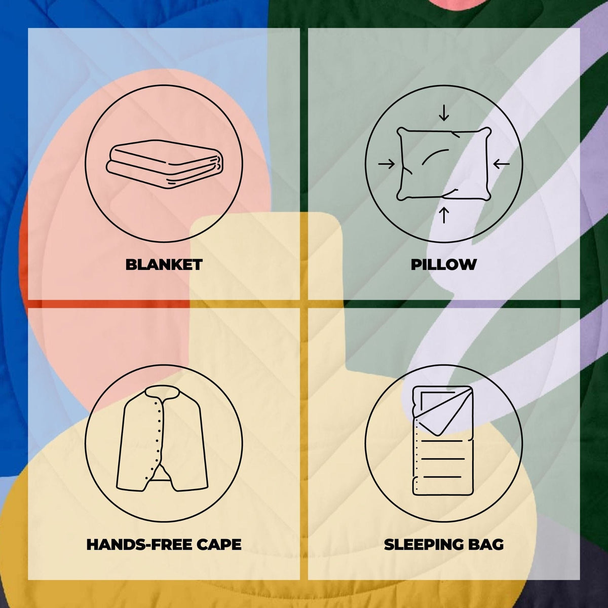 VOITED CloudTouch® Indoor/Outdoor Camping Blanket - Out The Window Blankets VOITED 