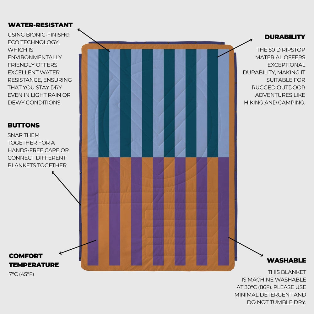 
Couverture de camping VOITED CloudTouch® intérieur/extérieur - Poolside
