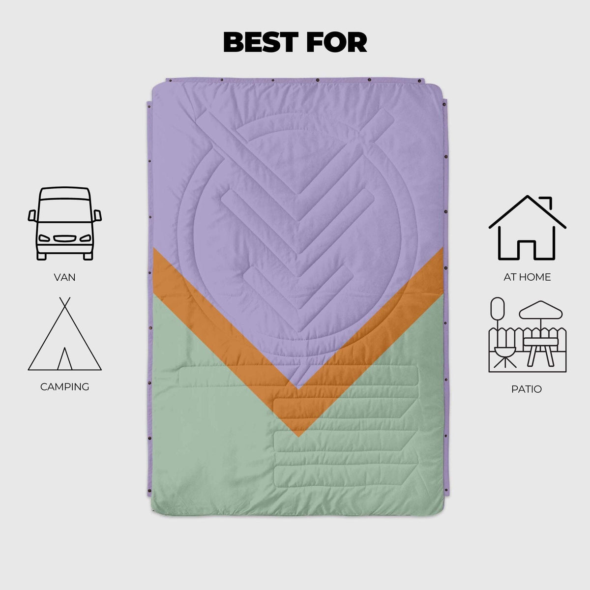 VOITED CloudTouch® Indoor/Outdoor Camping Blanket - Spring Break Blankets VOITED 