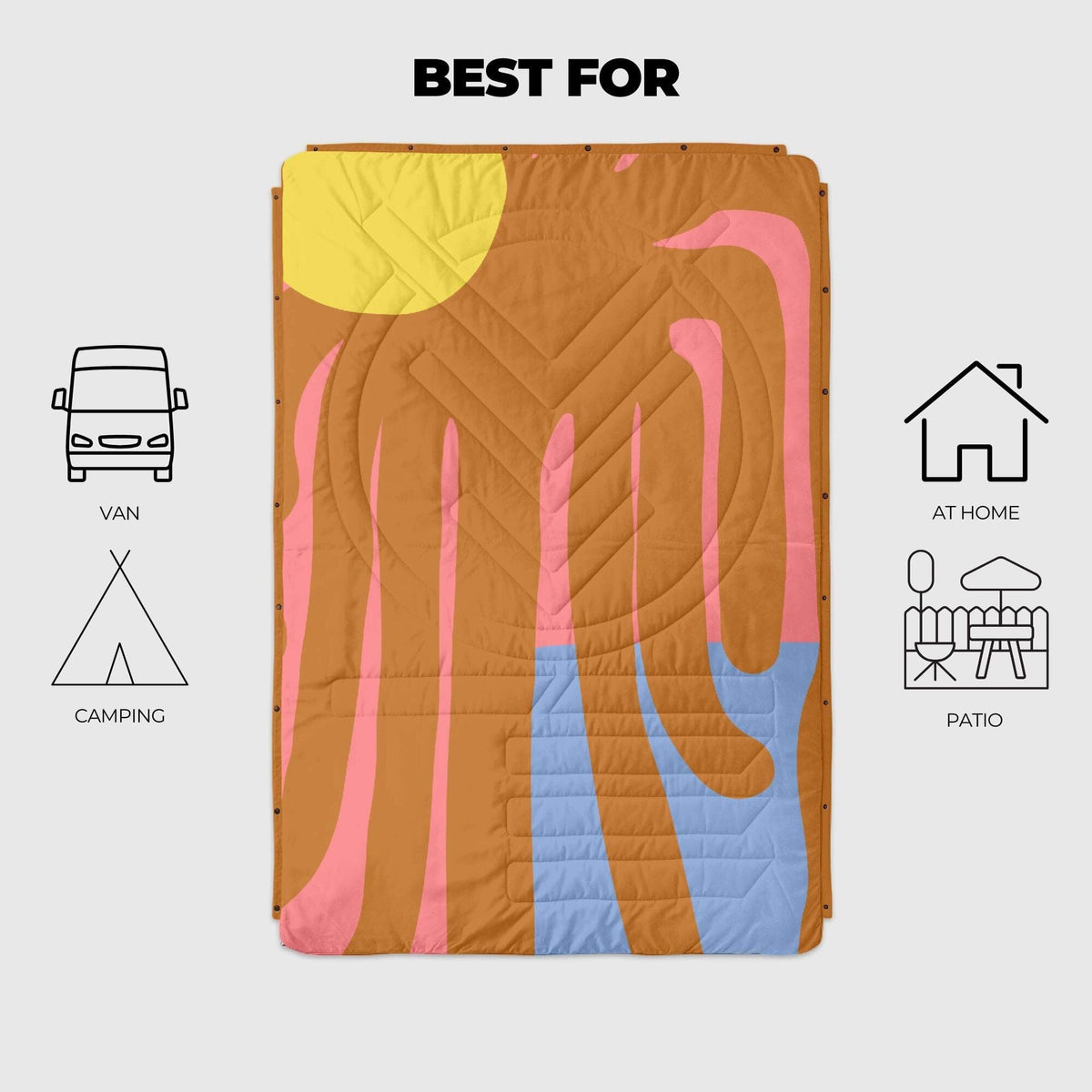 VOITED CloudTouch® Indoor/Outdoor Camping Blanket - Take Me South Blankets VOITED 