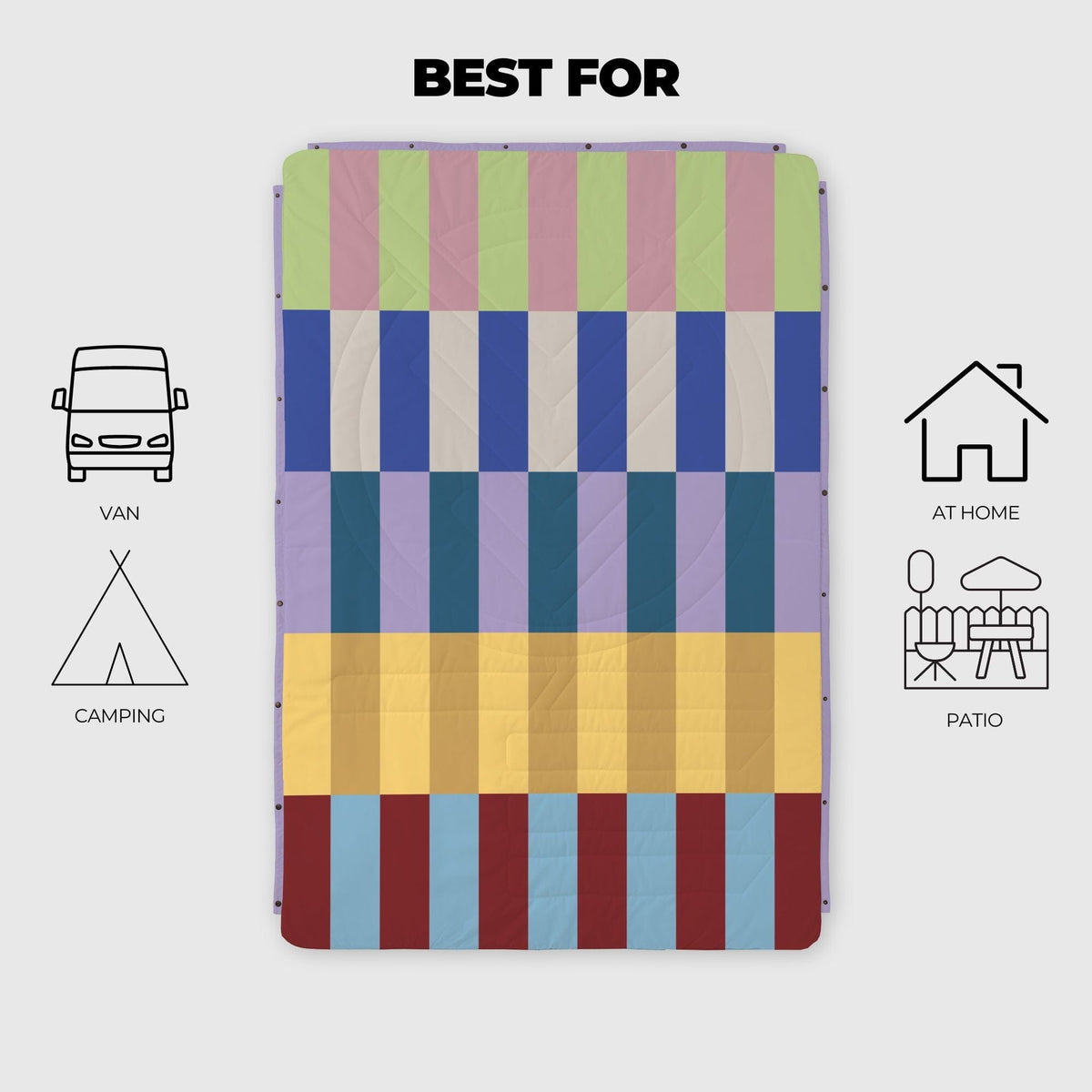 VOITED CloudTouch® Indoor/Outdoor Camping Blanket - Terra Blankets VOITED 