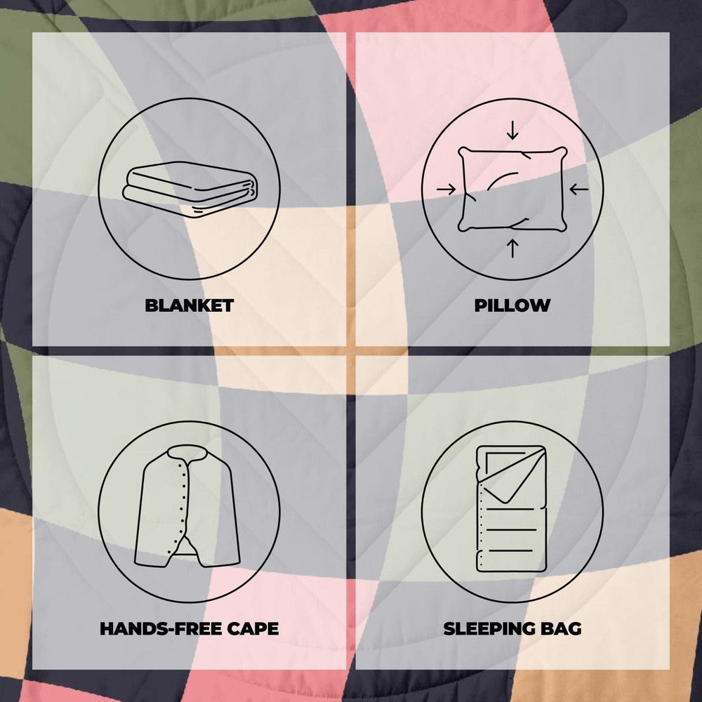 VOITED CloudTouch® Indoor/Outdoor Camping Blanket - Wavecheck