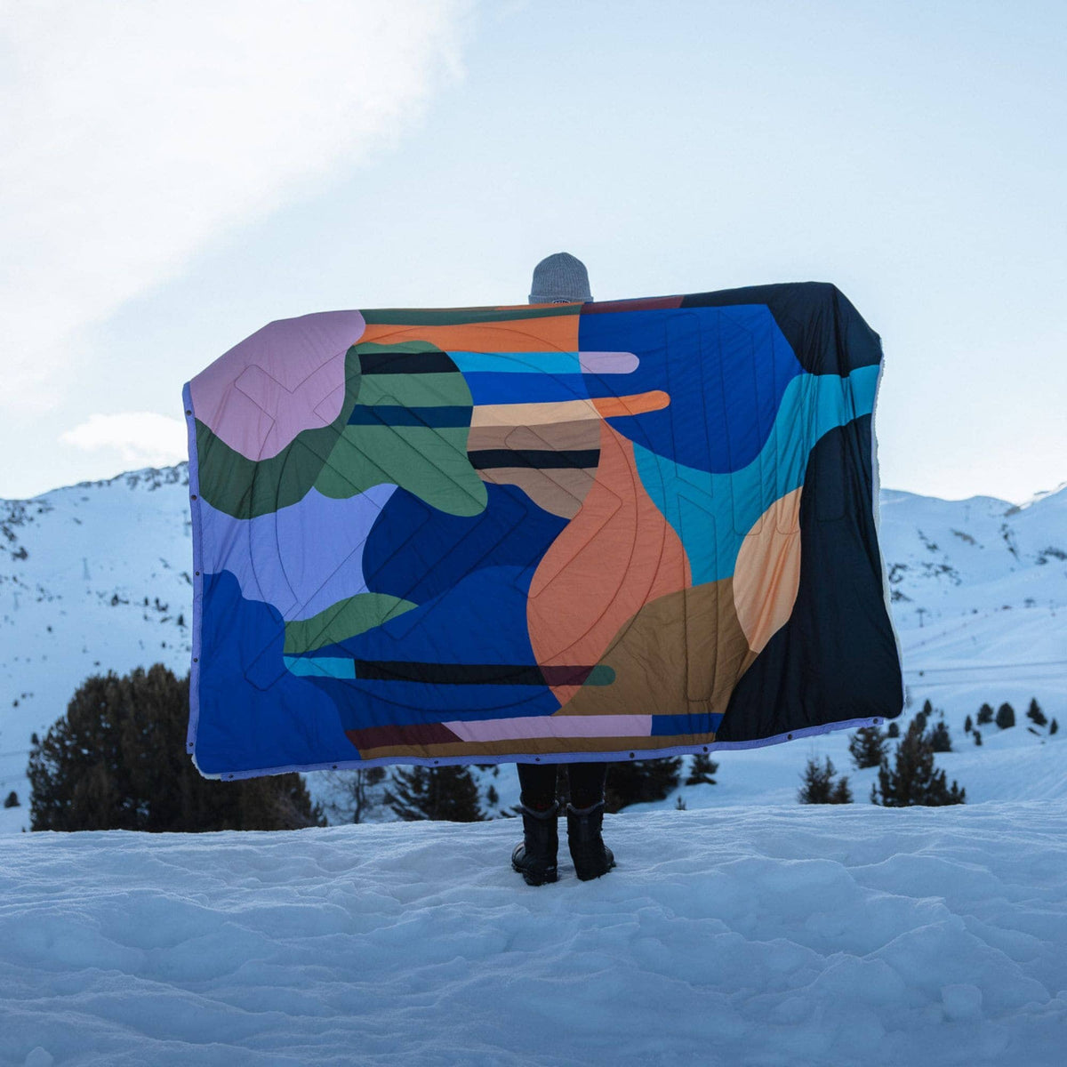 VOITED CloudTouch® Indoor/Outdoor Camping Blanket - Bubbly Forest Blankets VOITED 