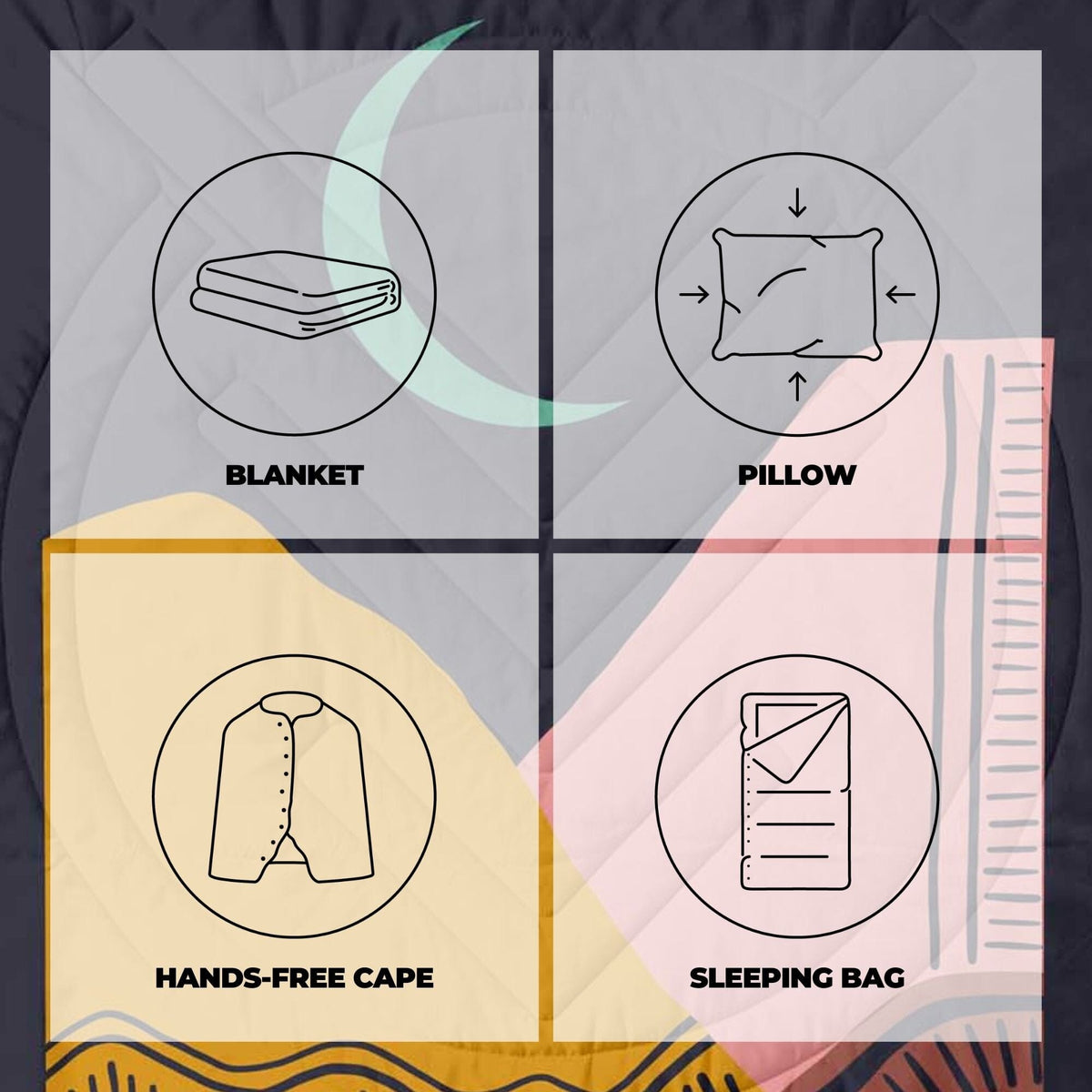 VOITED CloudTouch® Indoor/Outdoor Camping Blanket - Earth Blankets VOITED 