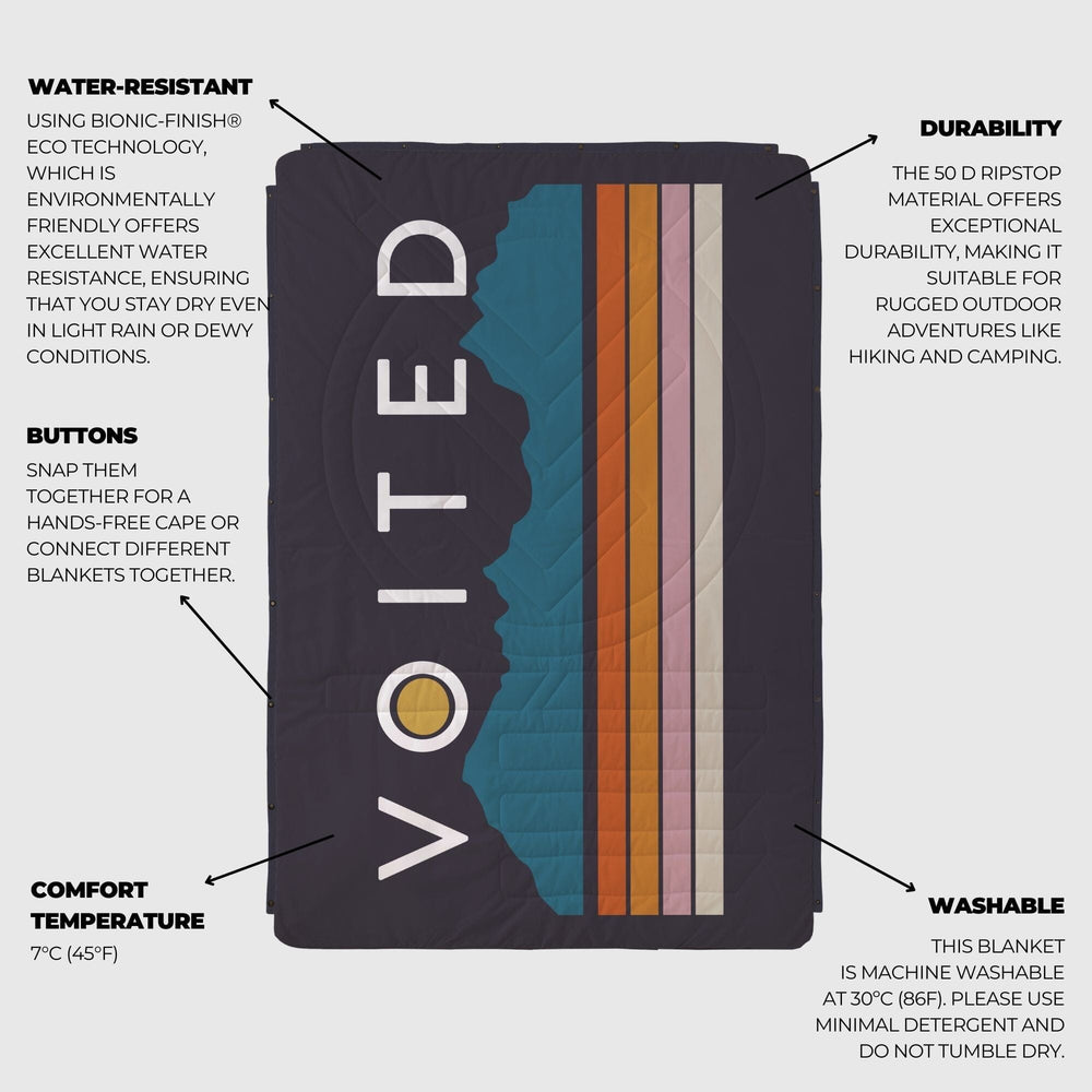 
Couverture de camping VOITED CloudTouch® intérieur/extérieur - Peaks
