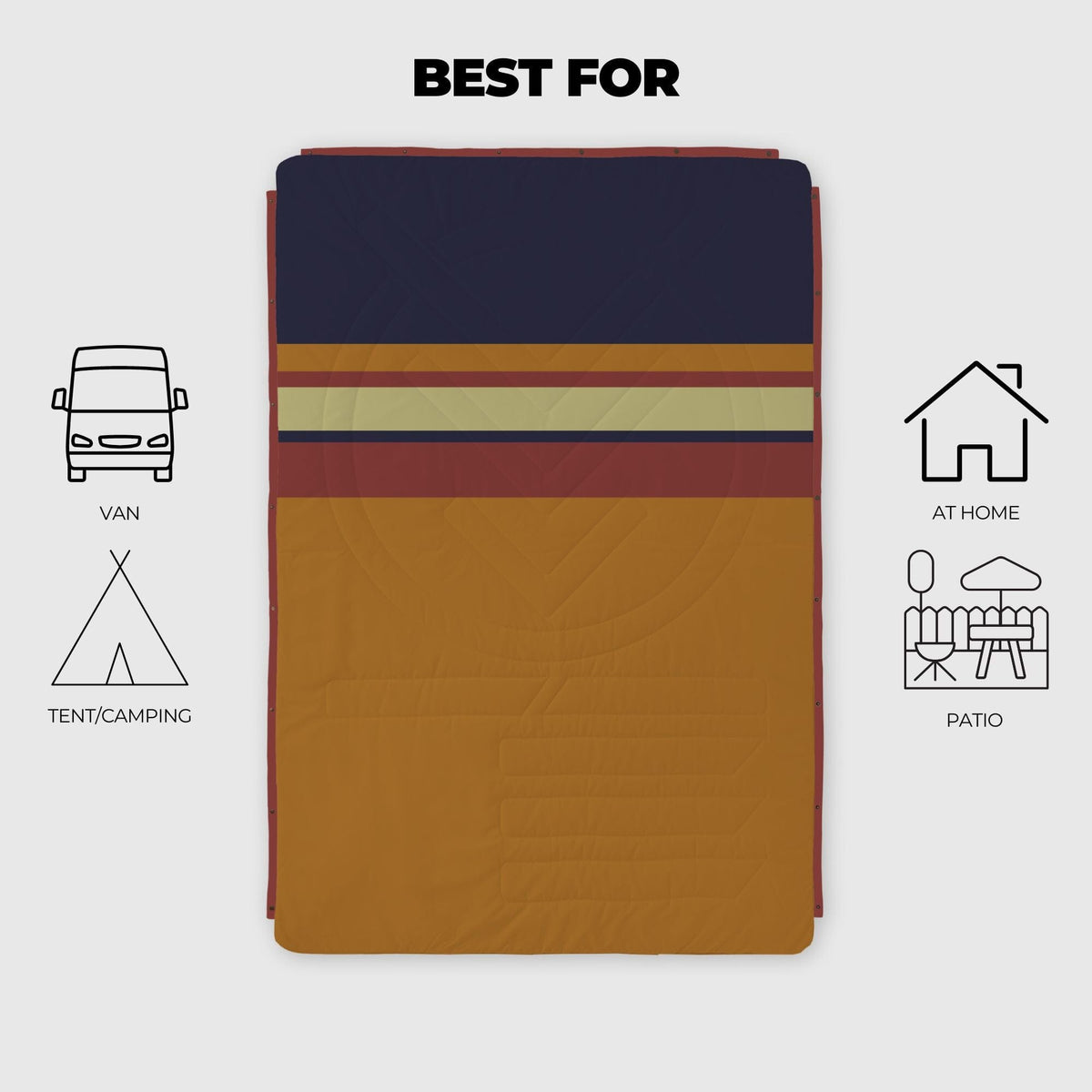 VOITED CloudTouch® Indoor/Outdoor Camping Blanket - Santander Blankets VOITED 