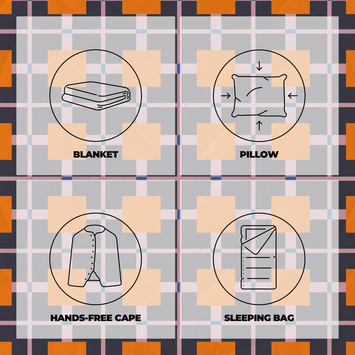 VOITED Fleece Outdoor Camping Blanket - Mellow Magic Blankets VOITED 