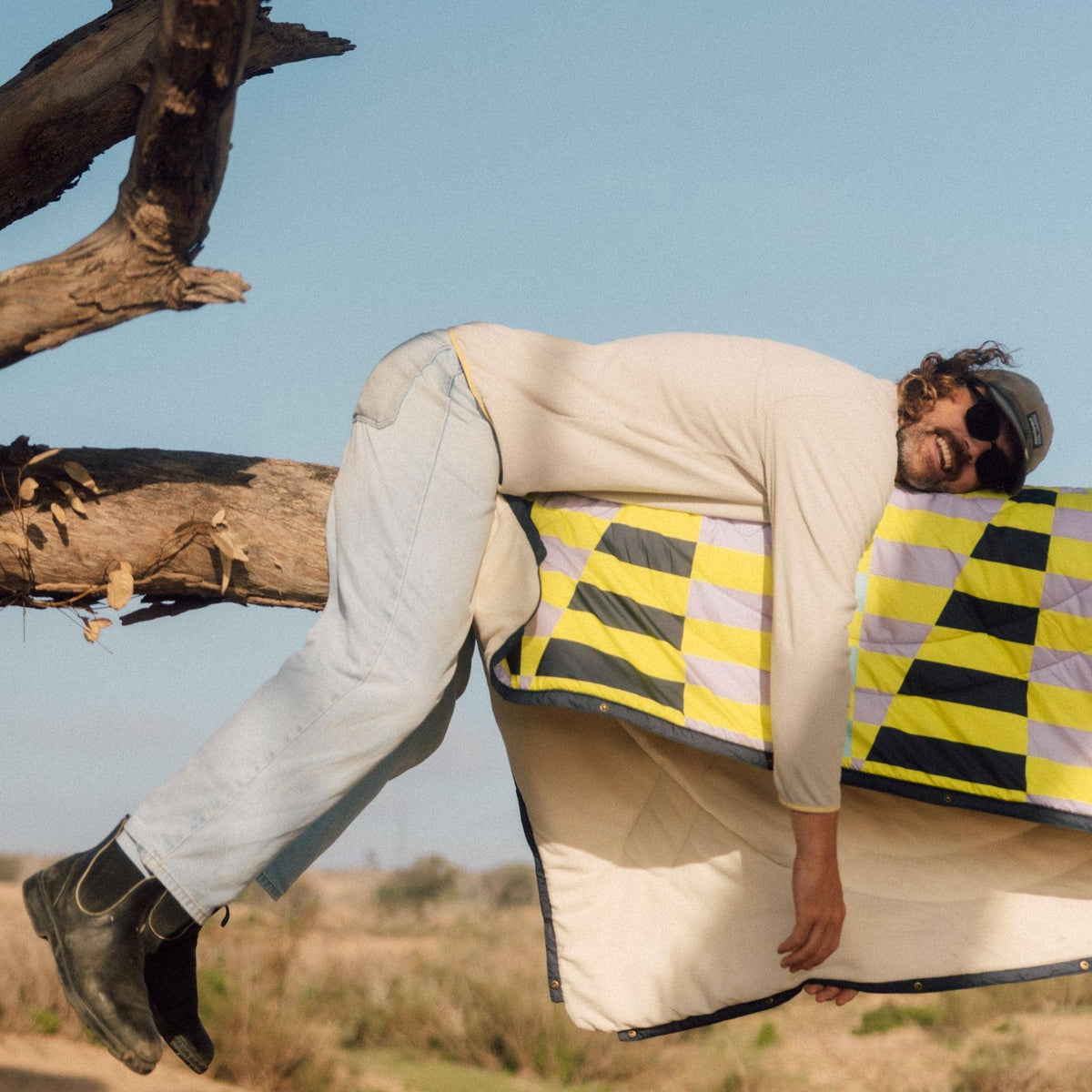 VOITED Fleece Outdoor Camping Blanket - Stardust Valley Blankets VOITED 