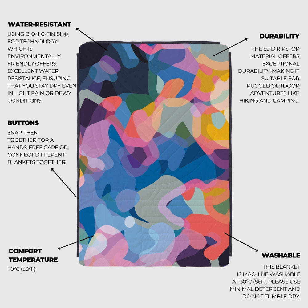 VOITED Mini Traveler Cream Indoor / Outdoor Camping Blanket - Beyond Real Blankets VOITED 