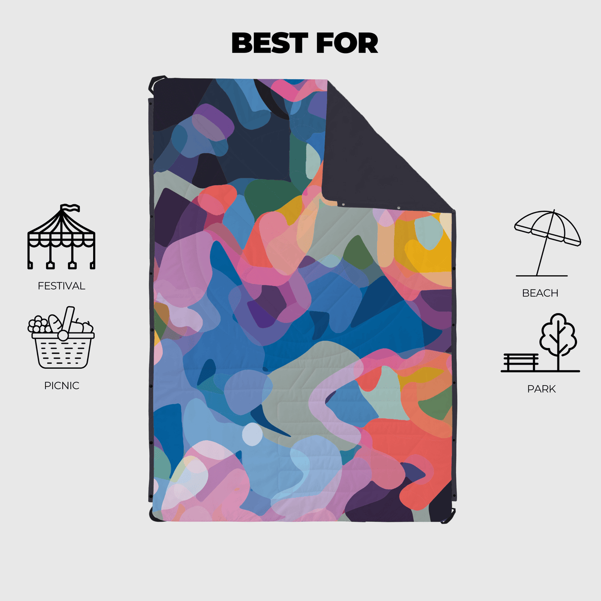 VOITED Compact Picnic & Beach Blanket - Beyond Real Blankets VOITED 