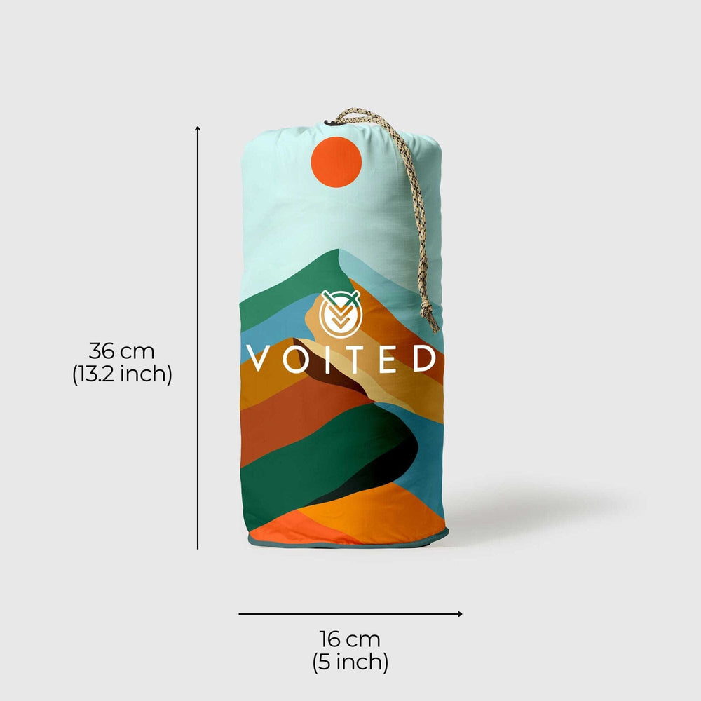 
VOITED Couverture de camping extérieure en Ripstop recyclé - Blue Mountain
