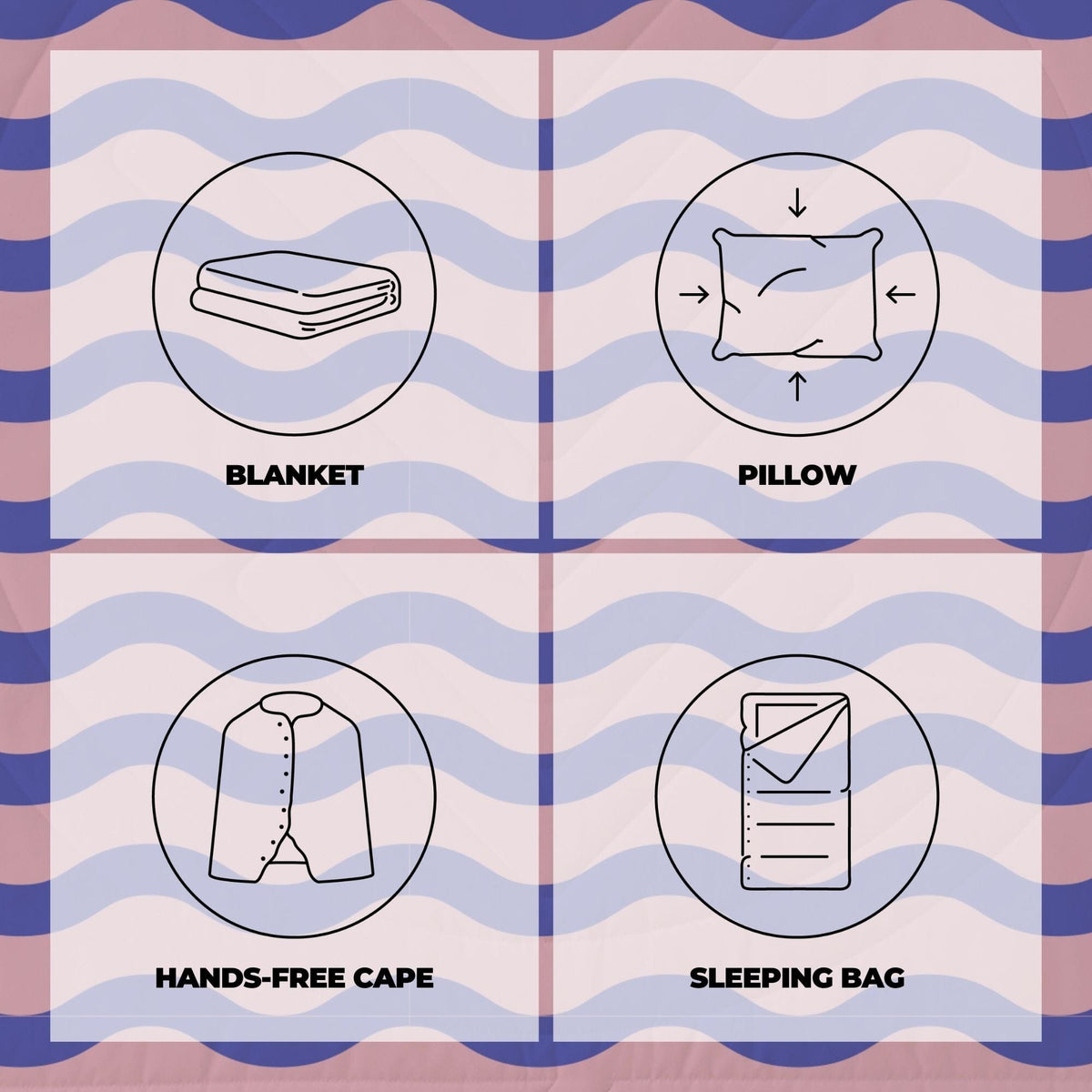 VOITED Recycled Ripstop Outdoor Camping Blanket - Breezy Blankets VOITED 