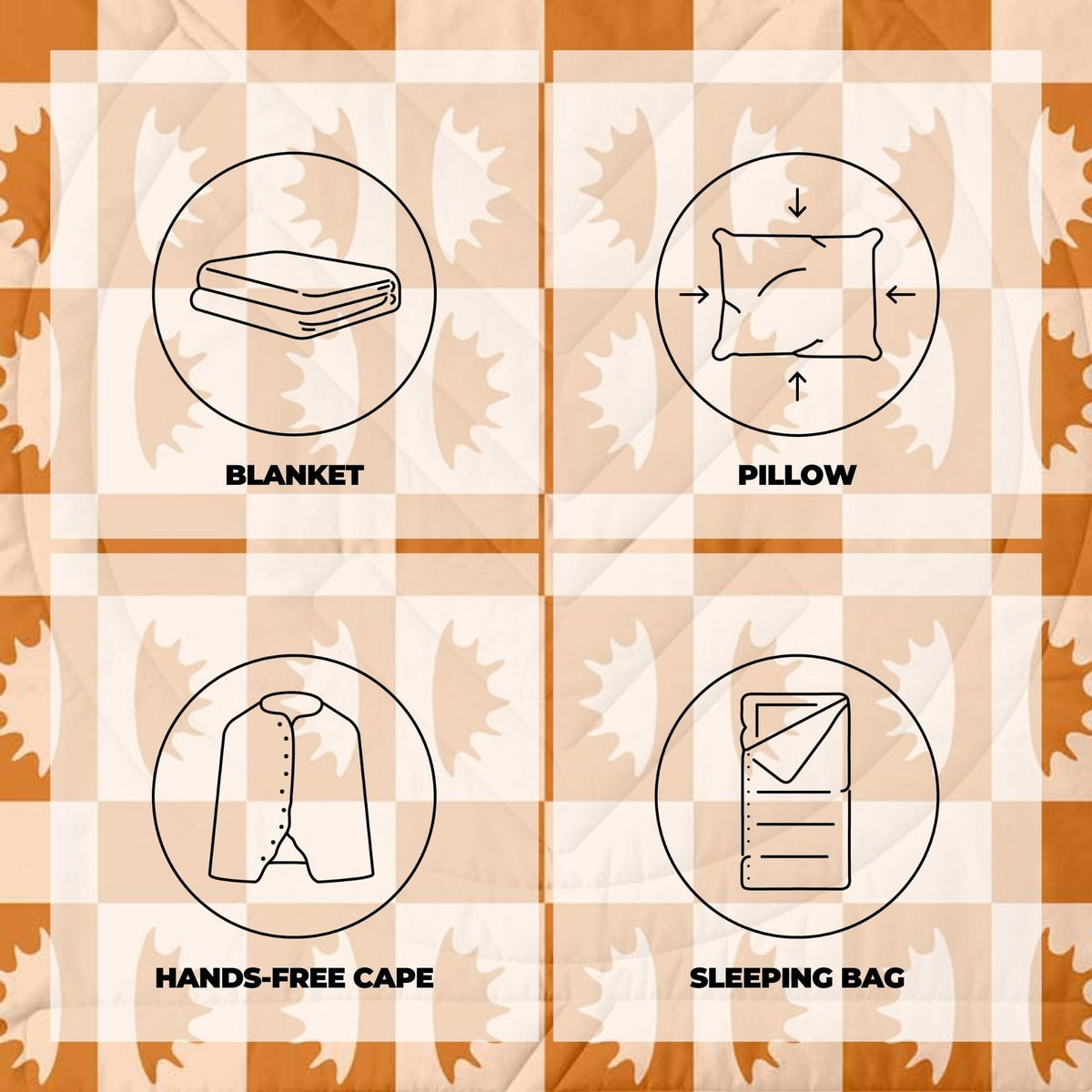 VOITED Recycled Ripstop Outdoor Camping Blanket - Concha Blankets VOITED 