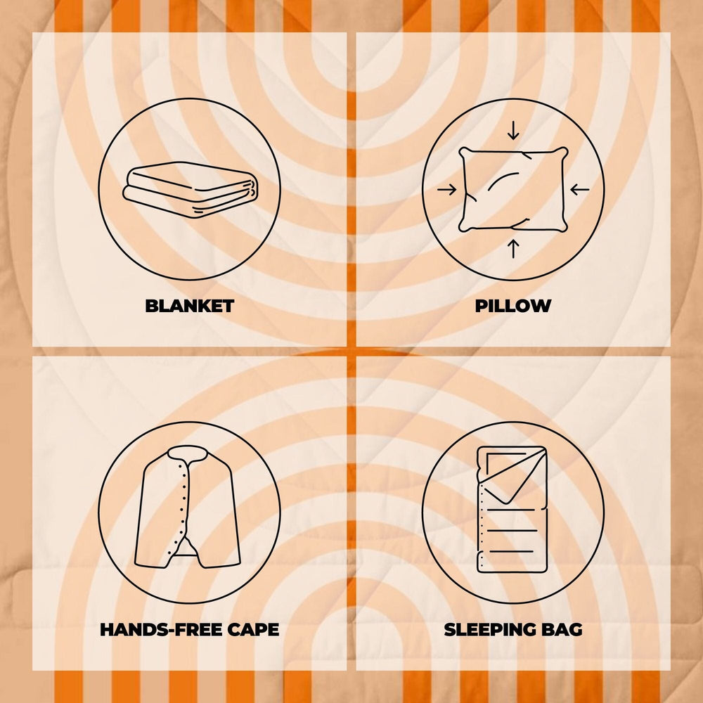 
VOITED Couverture de camping extérieure en Ripstop recyclé - Court/Mountain Spring
