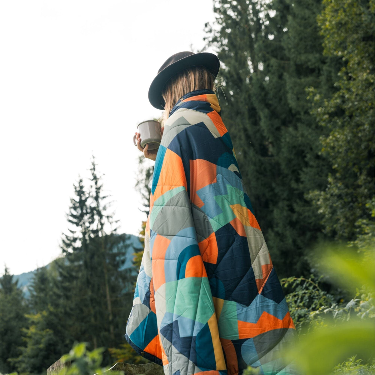 VOITED Recycled Ripstop Outdoor Camping Blanket - Farmers Market/Graphite Blankets VOITED 