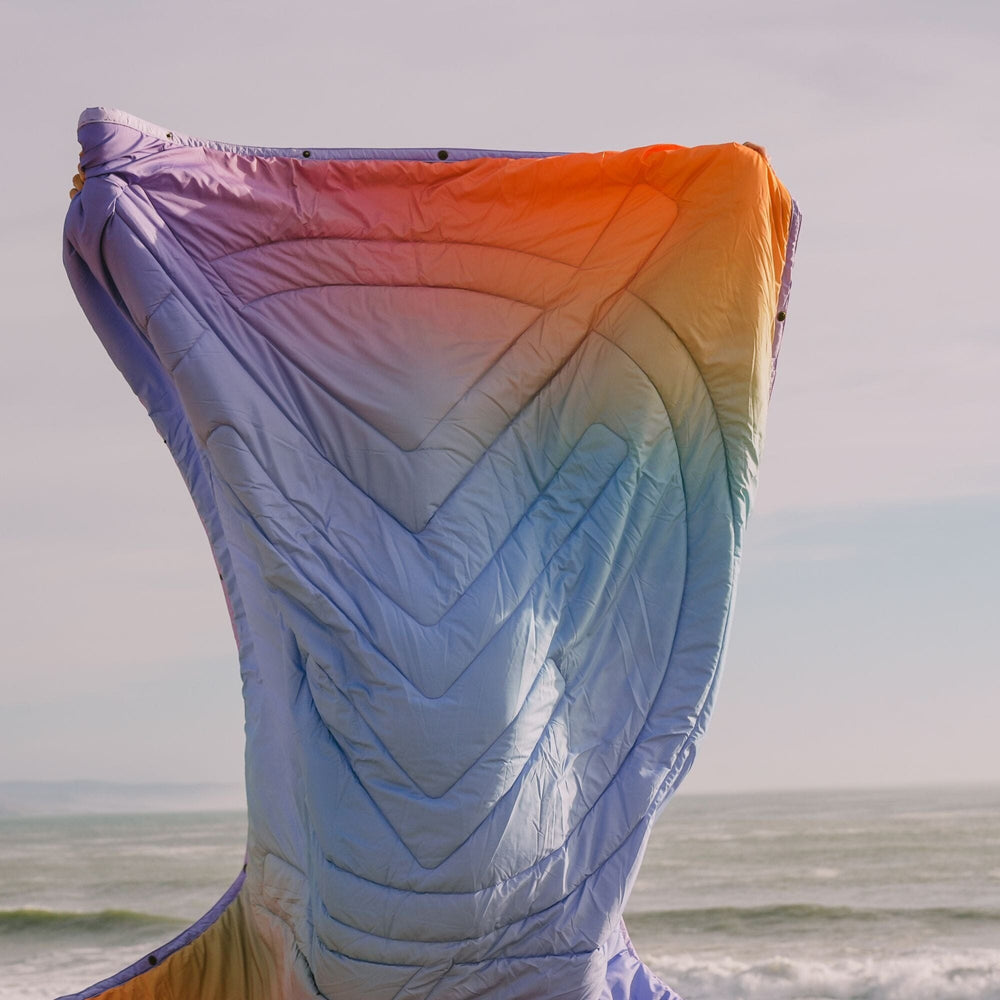 
VOITED Couverture de camping extérieure en Ripstop recyclé - Fuzzy Sunset
