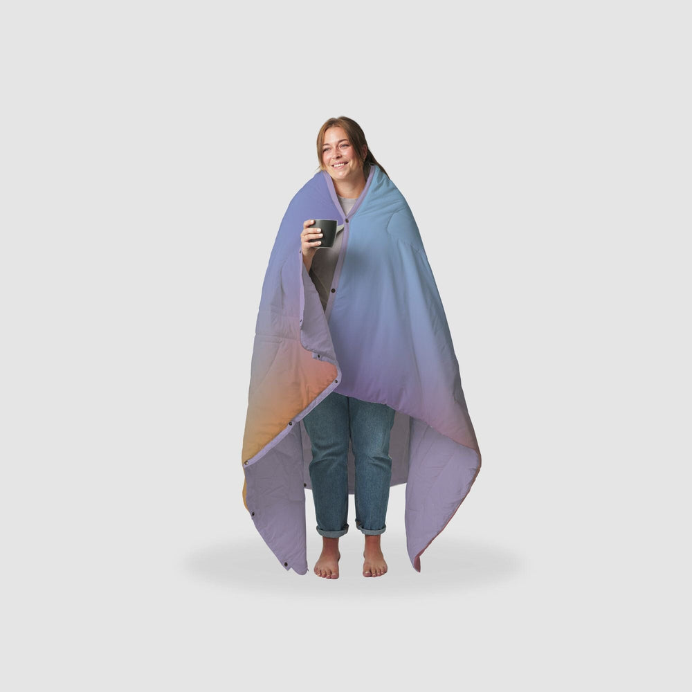 
VOITED Couverture de camping extérieure en Ripstop recyclé - Fuzzy Sunset
