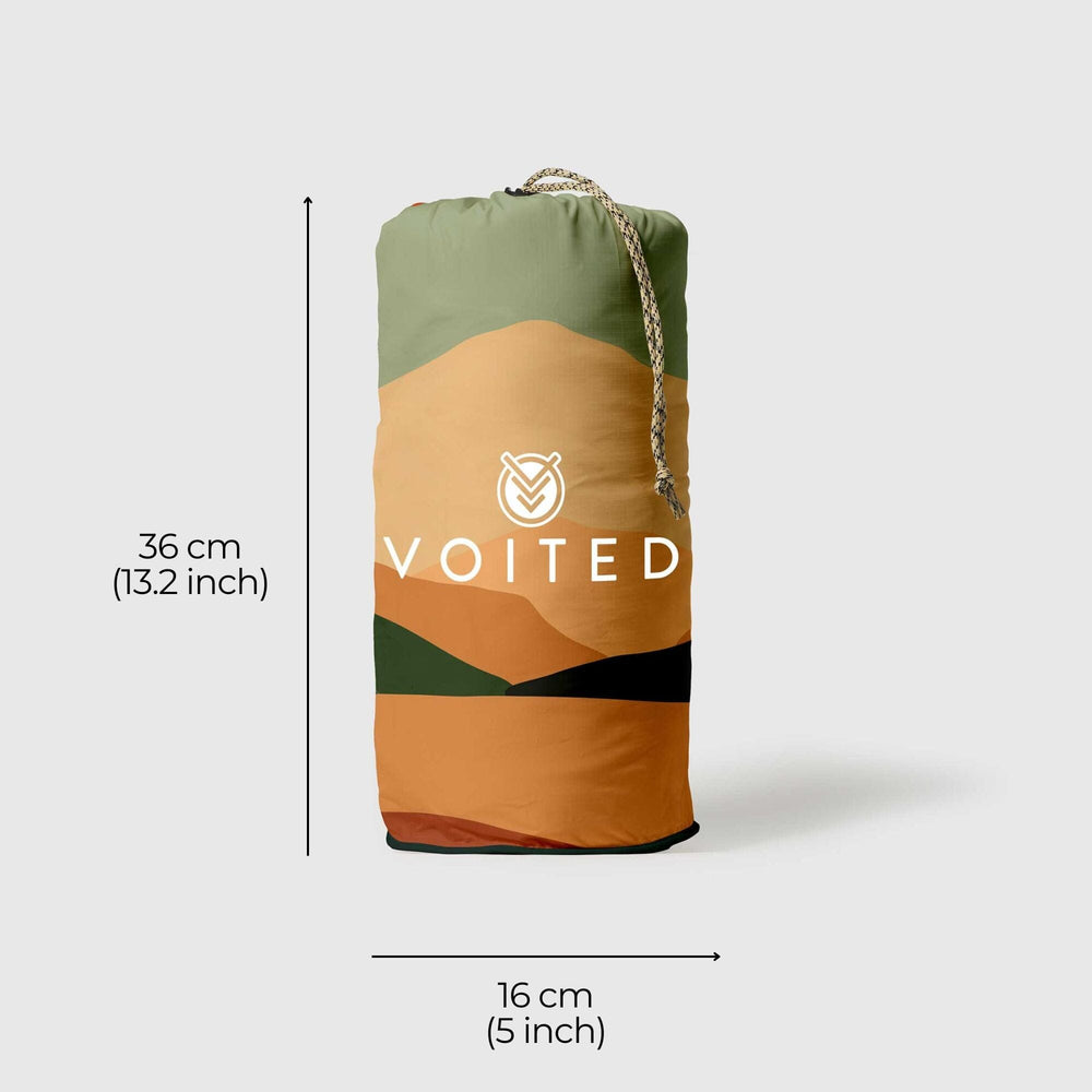 
VOITED Couverture de camping extérieure en Ripstop recyclé - Jasper / Vert arbre

