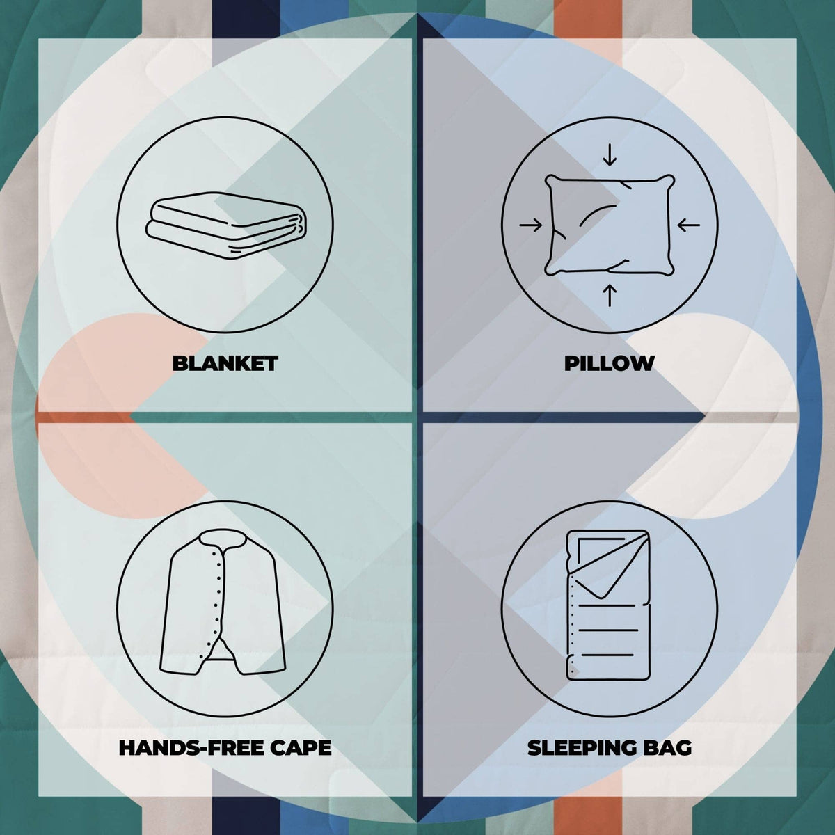 VOITED Recycled Ripstop Outdoor Camping Blanket - Luna Creek Blankets VOITED 