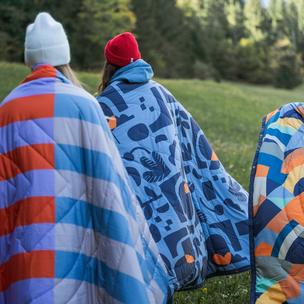 VOITED Recycled Ripstop Outdoor Camping Blanket - Lush Garden/Graphite Blankets VOITED 