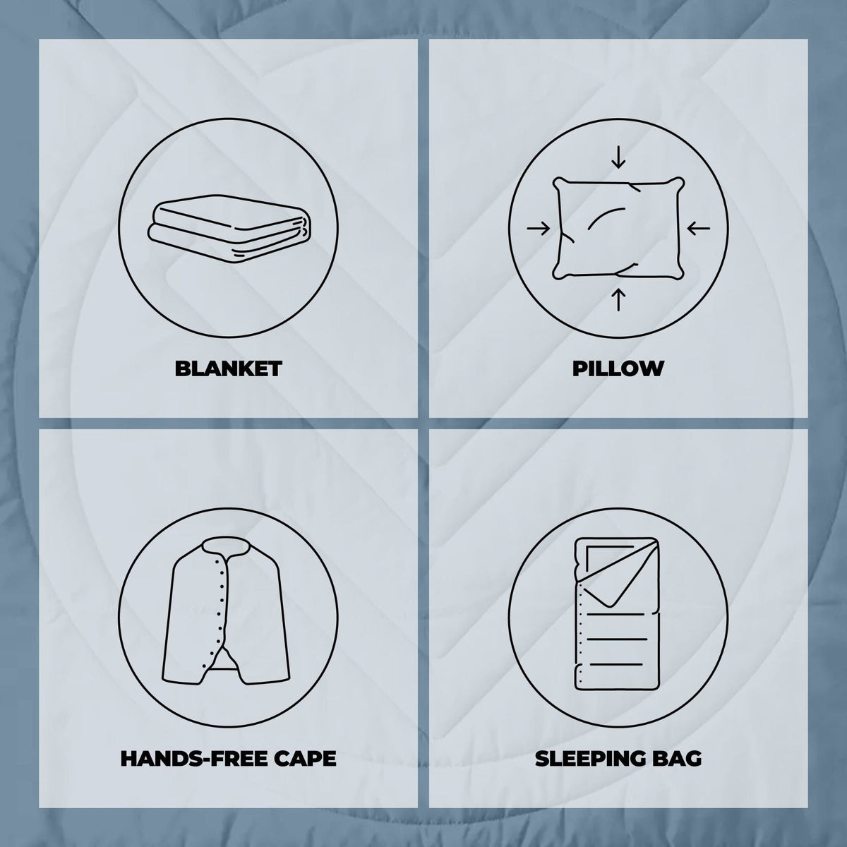 VOITED Recycled Ripstop Outdoor Camping Blanket - Mountain Spring/Sundial Blankets VOITED 