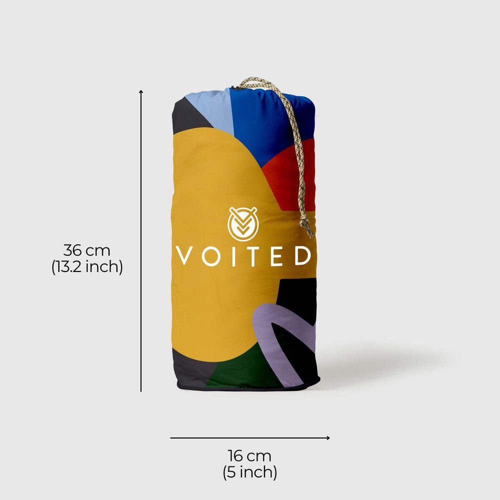 VOITED Recycled Ripstop Outdoor Camping Blanket - Out The Window/Graphite Blankets VOITED 