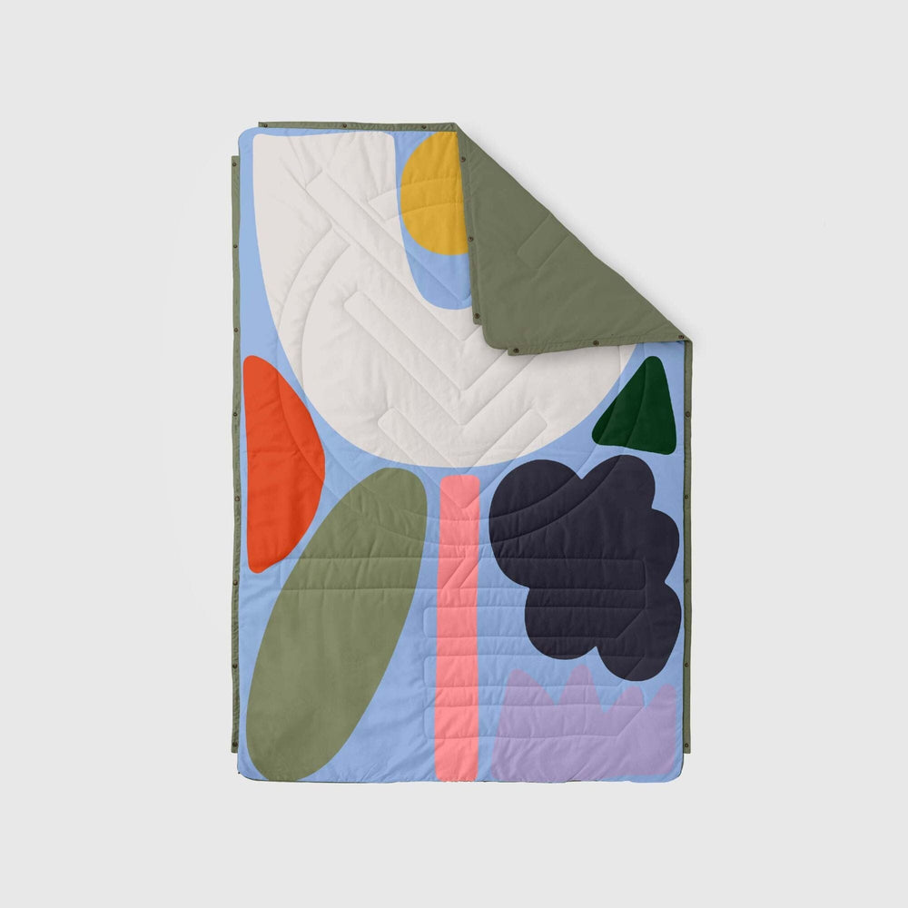 
VOITED Couverture de camping extérieure en Ripstop recyclé - Playtime/Olive
