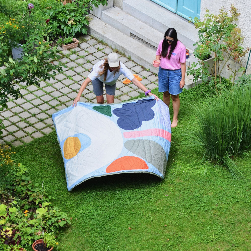 
VOITED Couverture de camping extérieure en Ripstop recyclé - Playtime/Olive
