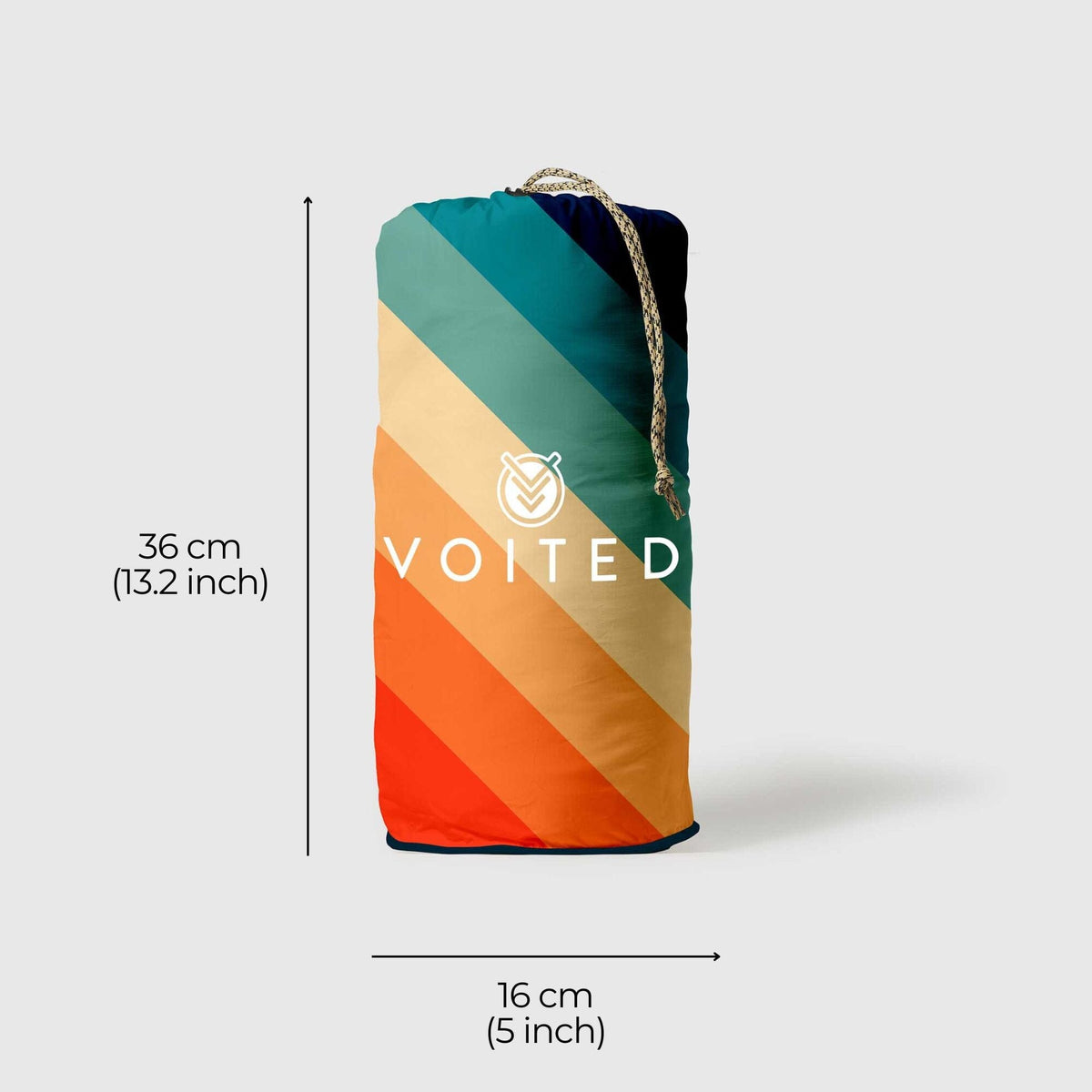 VOITED Recycled Ripstop Outdoor Camping Blanket - Rainbow Blankets VOITED 