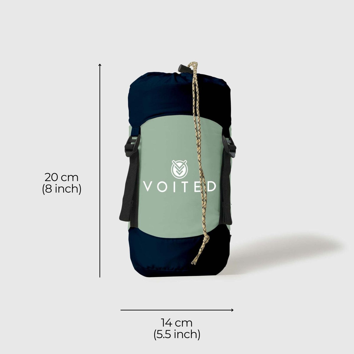 VOITED Recycled Ripstop Travel Blanket - Ocean Navy/Cameo Green Blankets VOITED 