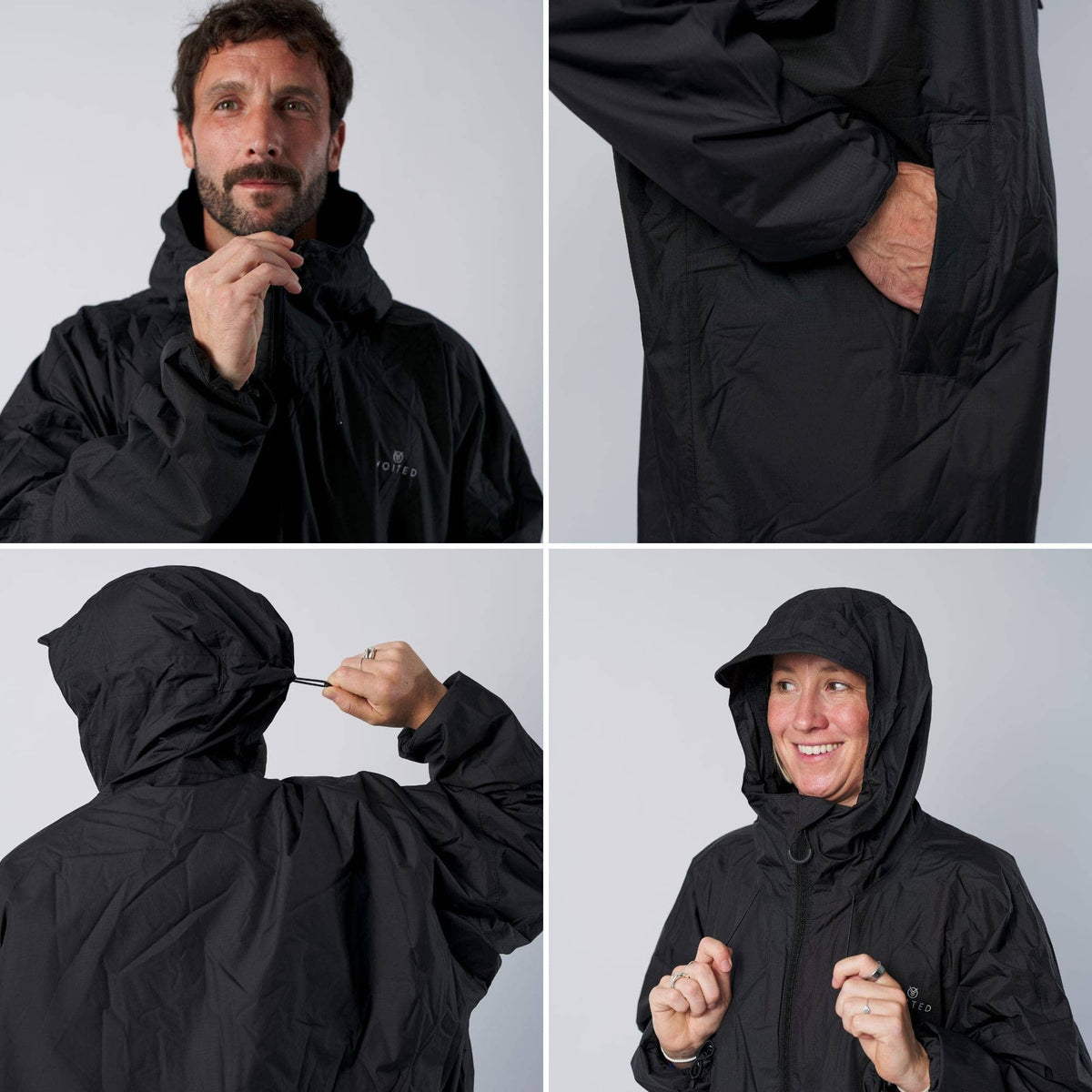 VOITED Allweather Coat - Black Changewear VOITED 