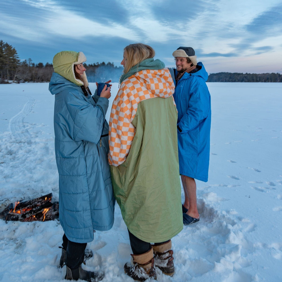 VOITED 3rd Edition Outdoor Poncho for Surfing, Camping, Vanlife & Wild Swimming - Mountain Spring Changewear VOITED 