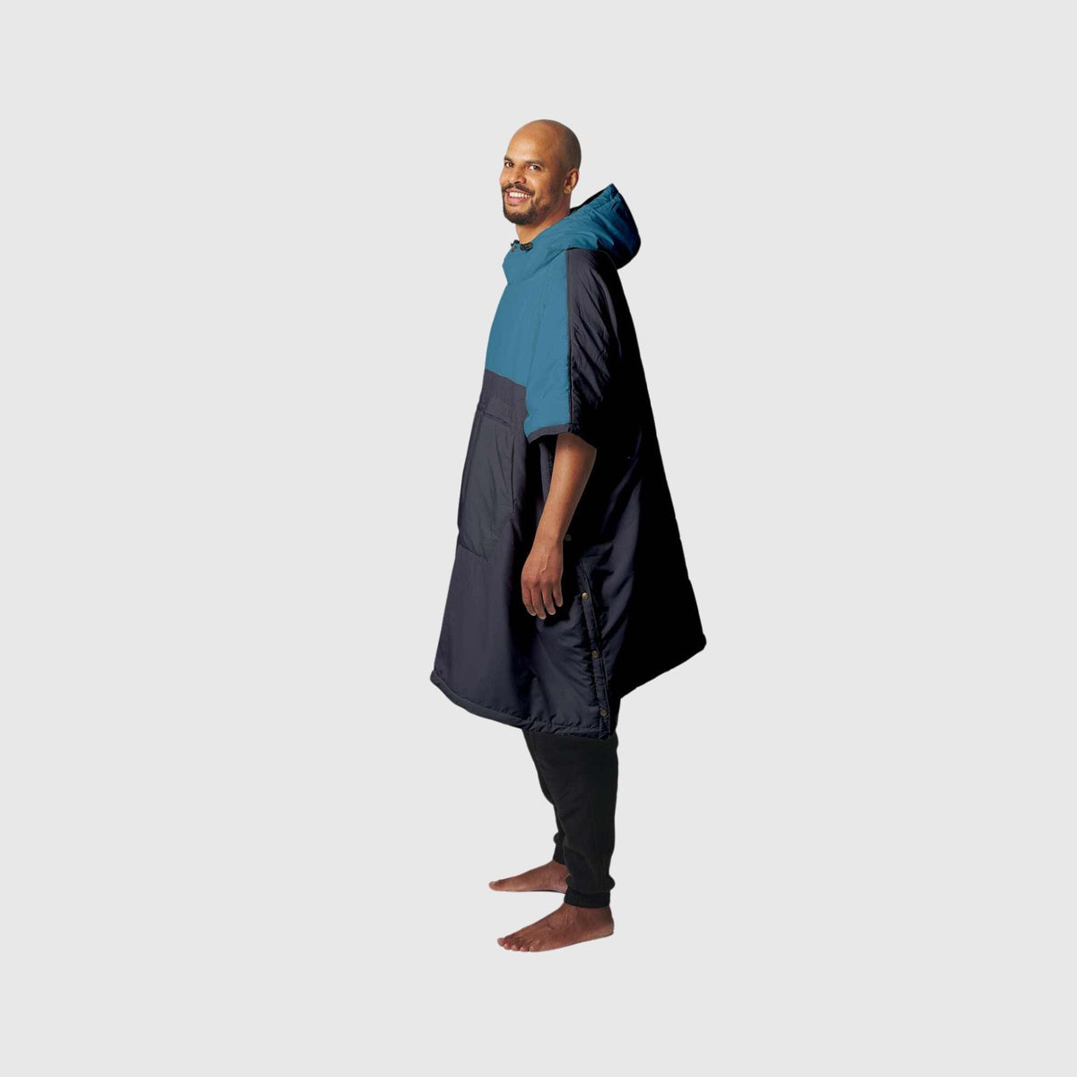 VOITED Trooper Outdoor Premium Poncho-Blanket - Blue Steel / Graphite Blankets VOITED EU 