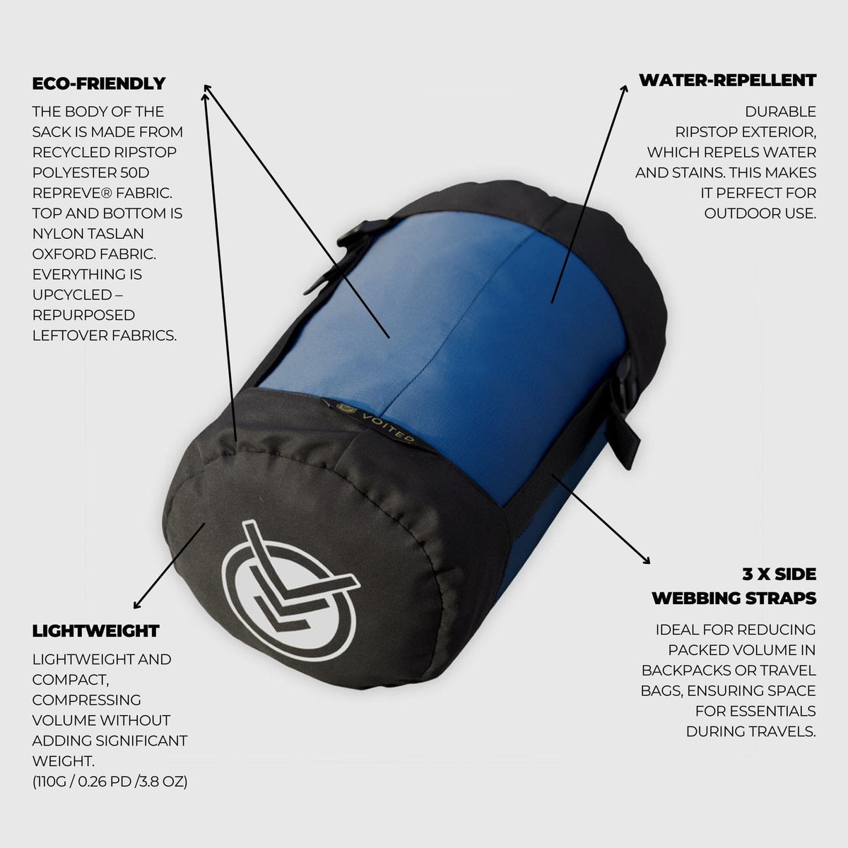 VOITED Compression Sack - Blue Steel Accessories VOITED 
