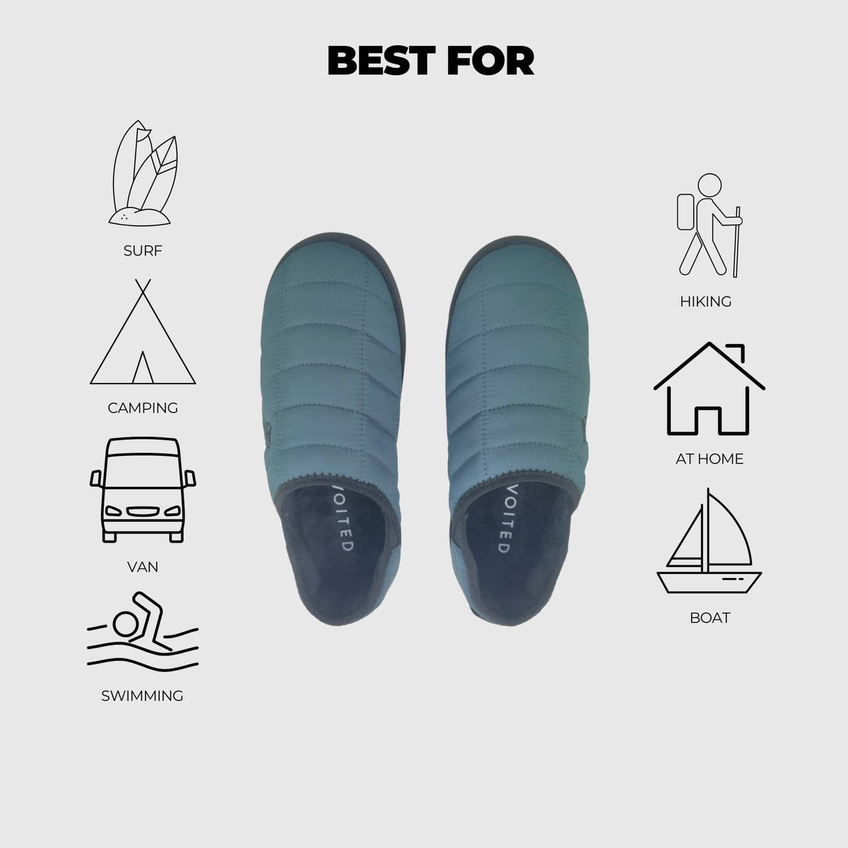 VOITED RidgeLoft SlipOn - Women's fit - Deep Jungle Footwear VOITED 