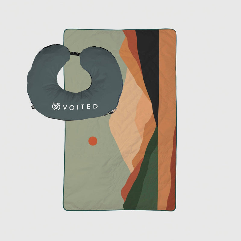 VOITED NeckPack™ Travel PillowBlanket™ - Jasper Blankets VOITED 