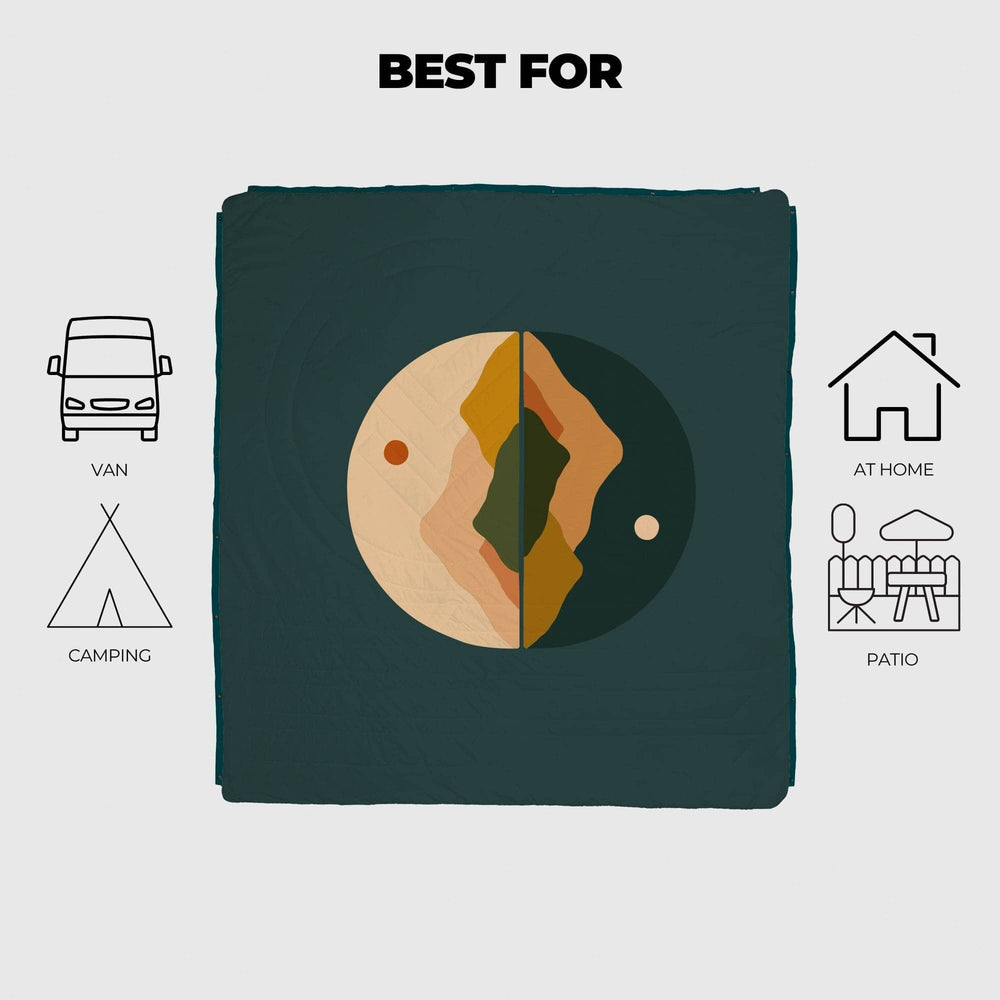 VOITED Queen CloudTouch® Indoor/Outdoor Camping Blanket - Day & Night