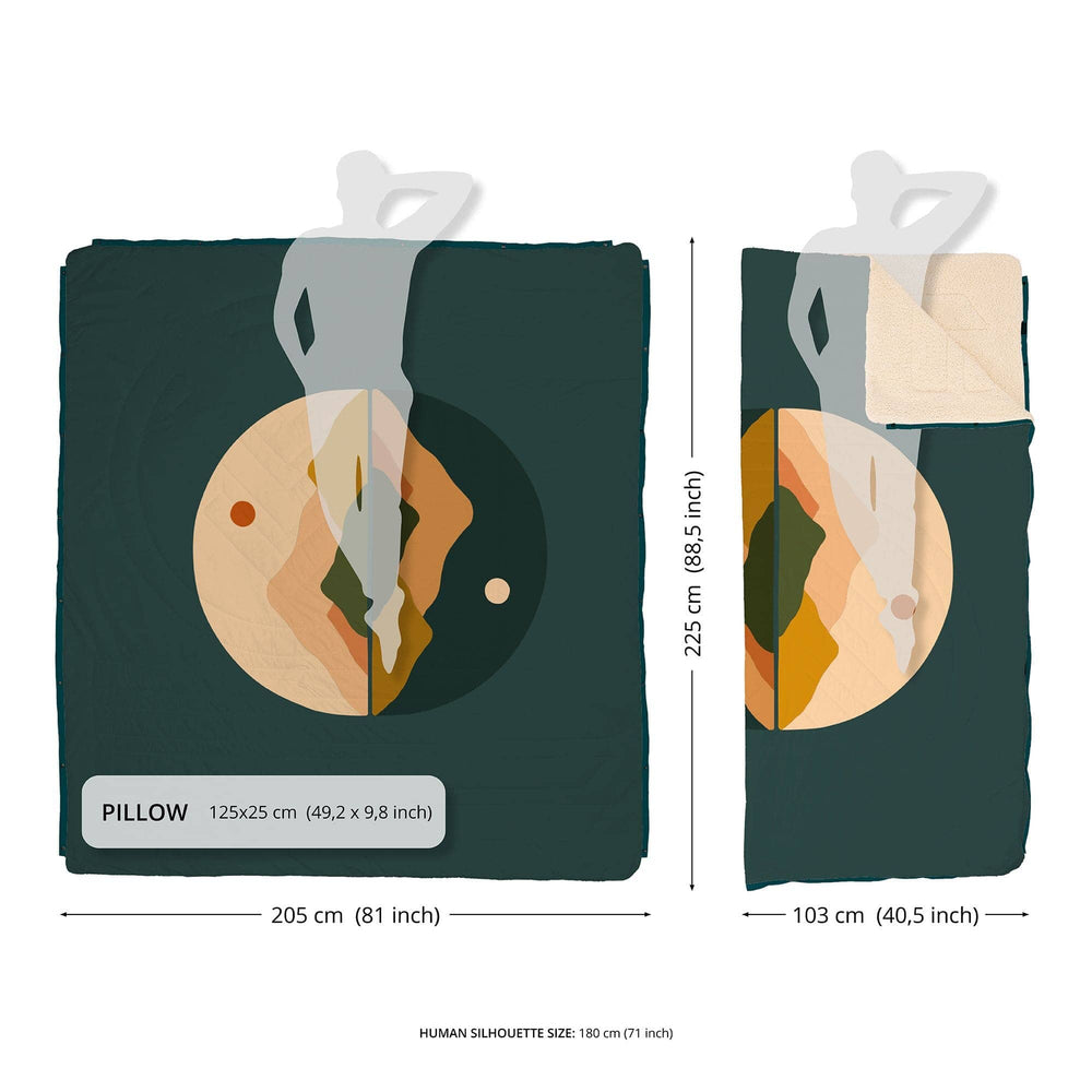 VOITED Queen CloudTouch® Indoor/Outdoor Camping Blanket - Day & Night